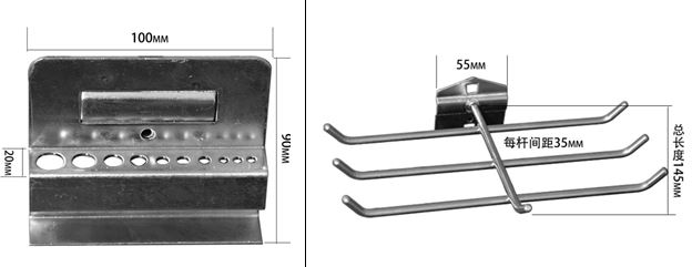 鉗工實(shí)訓(xùn)臺(tái)掛鉤掛架零件盒系列產(chǎn)品圖片