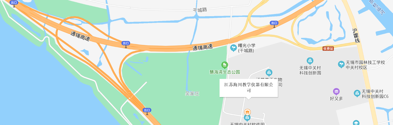 江蘇海川教學(xué)儀器有限公司 地圖